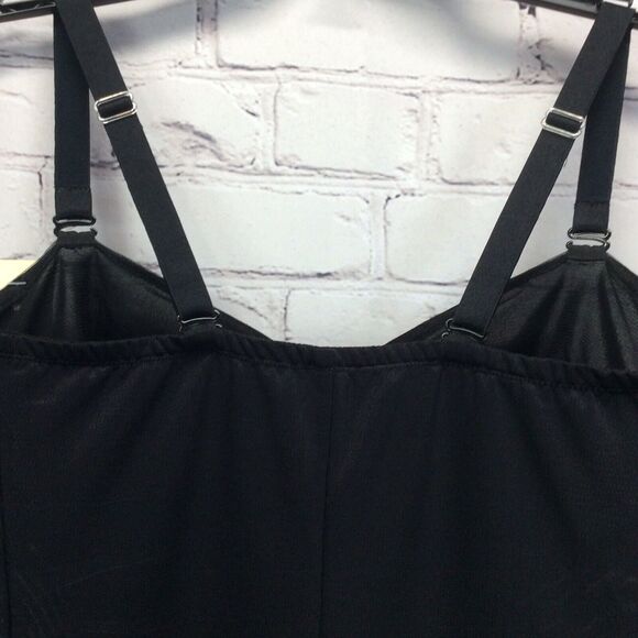 Vintage Weight Watchers In Control Instant Body Shaping Bra Slip Size 36D Black - Picture 8 of 10